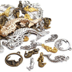 100g Mixed Mermaid Charms Alloy Charms Tibetan Pendant for DIY Bracelet Necklace Jewelry Making Findings Craft Supplies