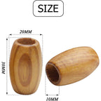 50pcs Natural Large Wooden Spacer Beads Tube Beads Oval Beads Loose Wood Beads with 10mm Large Hole for DIY Jewelry Hair Crafts Making,DIY Jewelry Handmade Decoration Supplies,30×20mm