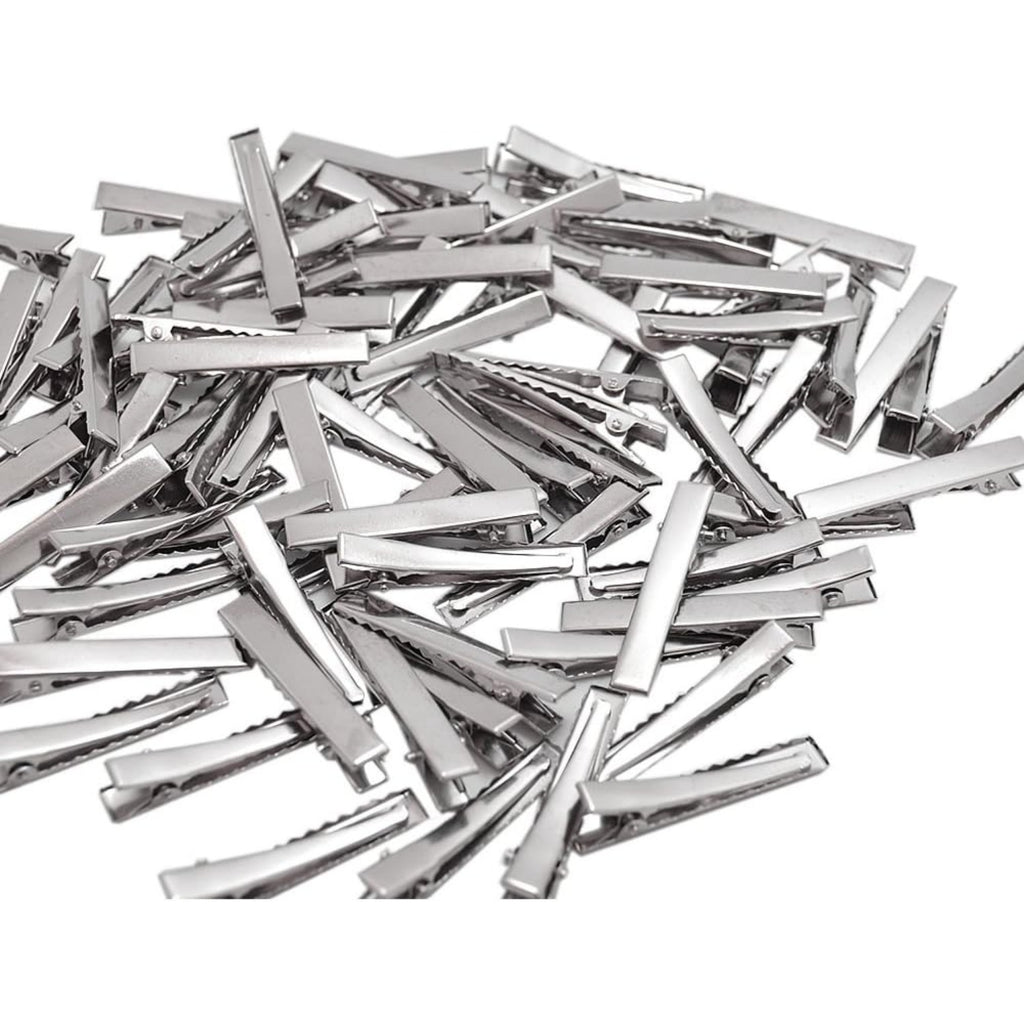 120pcs 1.77inch Alligator Hair Clip Flat Top with Teeth for Arts & Crafts Projects, Hair Care