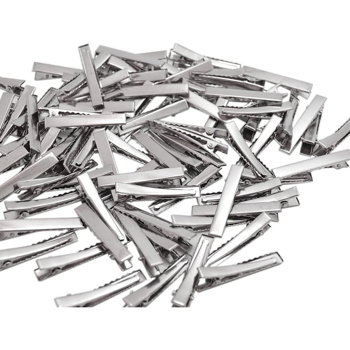 120pcs 1.77inch Alligator Hair Clip Flat Top with Teeth for Arts & Crafts Projects, Hair Care