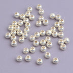 50pcs 3 mm 925 Sterling Silver Seamless Smooth Round Ball Spacer Beads Hypoallergenic Tiny Rondelle Loose Beads with A Box for DIY Necklace Bracelet Jewelry Making Findings