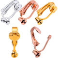 Clip-on Earring Converter,18 Pieces Earring Clip Converter Components Findings with Post for Non-Pierced Ears Jewelry Making