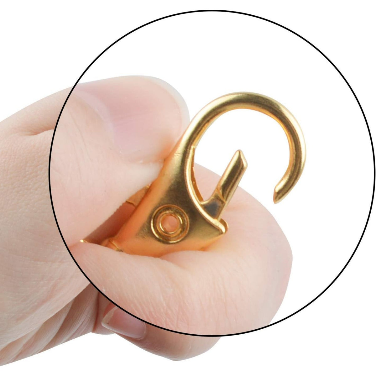 50 PCS Swivel Lanyard Snap Hooks Strong Key Chain Rings and Lobster Clasps Trigger Clips for DIY Bags, Jewelry and Craft Making
