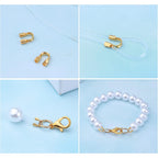600pcs Wire Guardian U-Shaped Wire Guard Loops Wire Cable Thread Protectors with a Box Accessories for DIY Craft Earring Bracelet Necklace Jewelry Making, 6 Colors