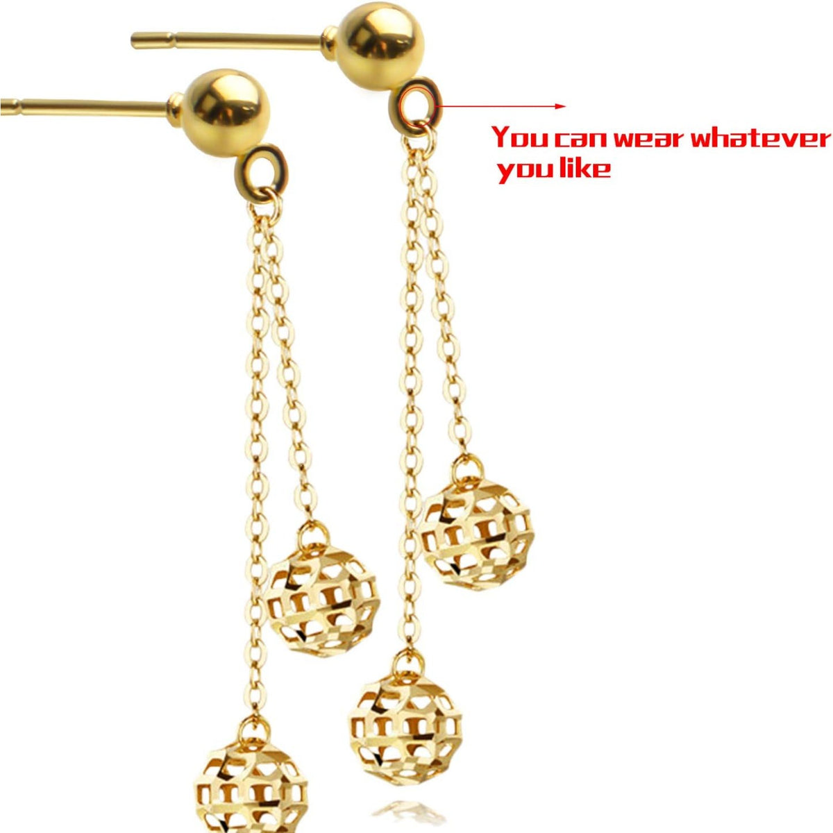 Earring Posts and Backs,100pcs Stud Earrings Posts Components Ball Earring Studs with Loop and 100pcs Bullet Earring Backs for DIY Jewelry Crafts,2 Colors