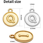 4 Sets(104 pcs) Alloy A-Z Initial Alphabet Letter Mixed Charms Pendants for DIY Jewelry Making,Bracelet and Crafting