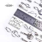 Music Notes Charm,100 Grams Alloy Multistyle Musical Notation Symbol Charm Pendant Connector for DIY Jewelry Making Accessaries(About 70-90pcs)