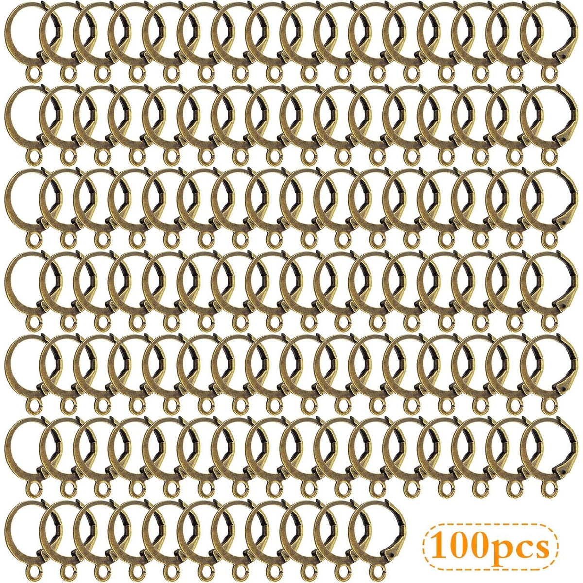 Hypoallergenic Earring Hooks, 120 Pieces Brass Lever Back Earring Round French Hook Ear Wire with Open Loop for Earring Designs Jewelry Making - 4 Colors