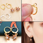 Hypoallergenic Earring Hooks, 120 Pieces Brass Lever Back Earring Round French Hook Ear Wire with Open Loop for Earring Designs Jewelry Making - 4 Colors