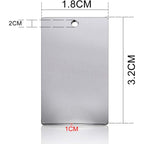10 Pieces Stamping Blanks,Rectangle Stainless Steel Blank Stamping Tag Pendants Charms for Jewelry Making(32x18mm)
