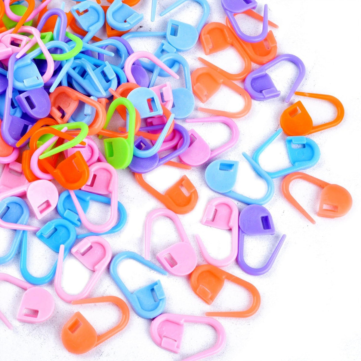 200pcs Colorful Knitting Stitch Counter Knitting Weave Crochet Locking Stitch Markers Stitch Needle Clip