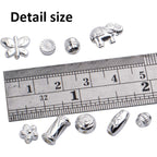 100 Gram(About 150-200pcs) Silver Spacer Beads Charm Bead Spacers Jewelry Findings Accessories for Bracelet Necklace Jewelry Making
