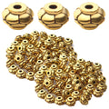 100pcs Lantern Shape Beads Spacers Alloy Tibetan Style Spacers Bicone Beads Loose Spacer Beads Jewelry Bead Charms DIY for Bracelet Jewelry Making and Crafting