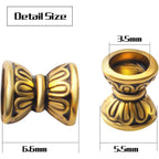 100pcs Double Flower Bead Caps Tibetan Alloy Bead End Caps Flower Caps Jewelry End Caps with A Box for DIY Bracelet Jewelry Crafts Making, 6.6×5.5×3.5mm