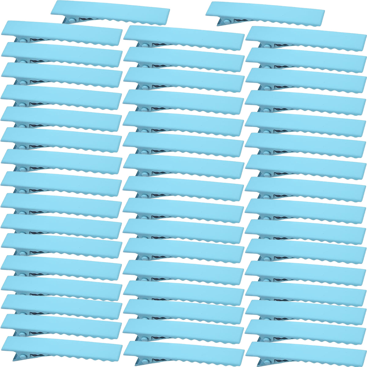 50pcs 10 Colors Alligator Hair Clips Metal Duck Bill Hairclips Single Prong Non-slip Hair Barrette Sectioning Hairpins for Women Salon Styling DIY Accessories