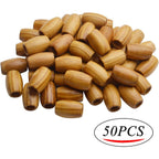 50pcs Natural Large Wooden Spacer Beads Tube Beads Oval Beads Loose Wood Beads with 10mm Large Hole for DIY Jewelry Hair Crafts Making,DIY Jewelry Handmade Decoration Supplies,30×20mm