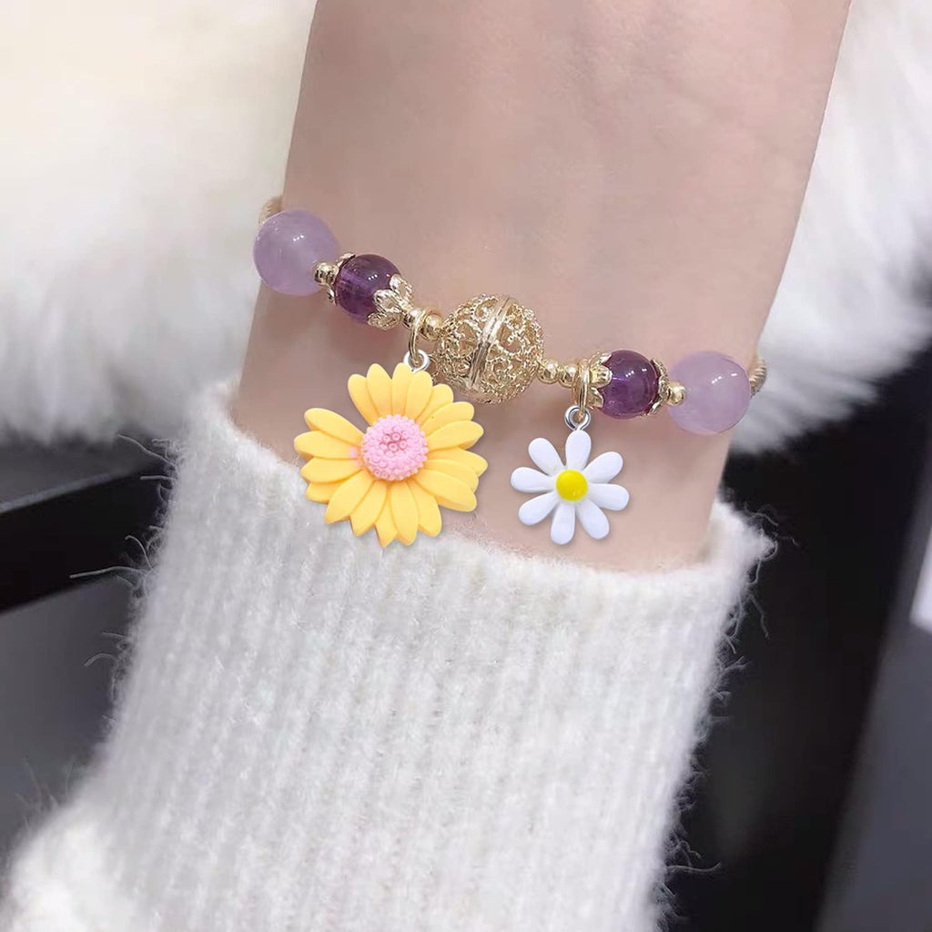 20pcs Colorful Flower Pendant Charms Resin Daisy Flower Charm Pendants Daisy Bead Charms for DIY Earrings Necklace Bracelet Jewelry Crafts Making Accessory, 2 Styles