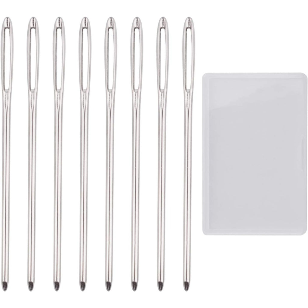 BronaGrand 50pcs 2.7 inch Metal Large Eye Blunt Needles Yarn Needles for Knitting Crochet Projects