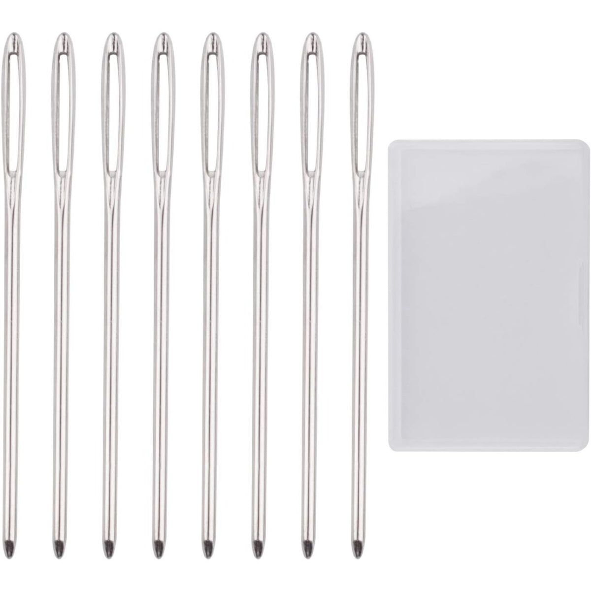 BronaGrand 50pcs 2.7 inch Metal Large Eye Blunt Needles Yarn Needles for Knitting Crochet Projects