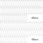 120pcs Silver Curved Safety Pins Metal Straight Safety Pins Rust-Resistant Quilting Basting Pins Bulk for Clothes Sewing Handicrafts Home Office Uses, 2 Styles