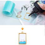 100G(50~70Piece) Open Bezel Pendants Charms Resin Molds Open Back Bezel Charms Blanks Frame Pendant Hollow Bezel Charms for Earrings Necklace Bracelet DIY Crafts Making Supplies