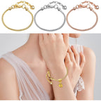 6pcs Snake Bone Chains Metal Snake Chain Spool Short Layered Necklaces with 30pcs Large Hole Spacer Beads Bails Bead Connectors for DIY Bracelet Jewelry Making, 3 Colors