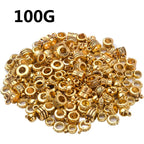 100g Antique Gold Bail Tube Beads Bail Beads Spacer Beads Tibetan Bead Hanger Charms Connector Links for DIY European Charm Bracelet Jewelry Crafts Making, 5 Styles