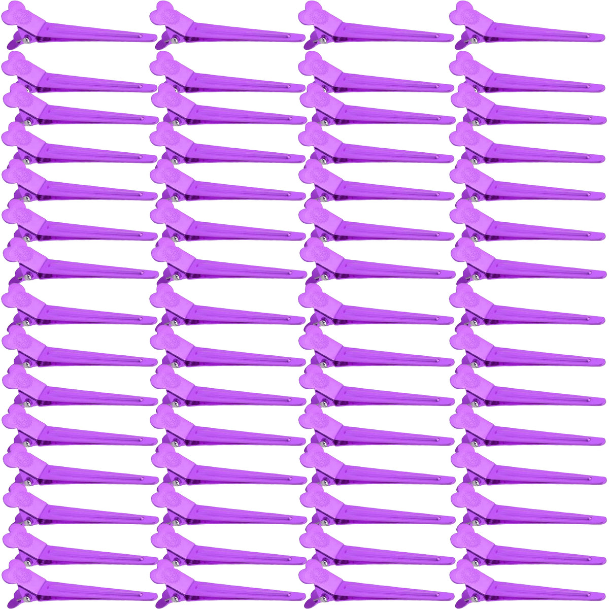 60pcs Mixed Colors Single Prong Hair Clips Metal Duck Bill Hairclips Alligator Curl Clips Styling Sectioning Hairpins for Women Makeup Hair Cutting Hairdressing Salon Tools