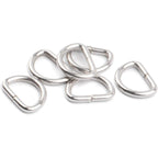 BronaGrand 200pcs 2/5 inch Metal D Ring Buckles D-Ring Loop for Handbag Purse Clothes DIY Accessories