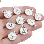 4 Sets(104 pcs) Alloy A-Z Initial Alphabet Letter Mixed Charms Pendants for DIY Jewelry Making,Bracelet and Crafting