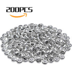Spacer Beads, 200pcs 7 mm Tibetan Silver Spacer Beads Antique Alloy Round Spacer Beads Metal Spacers Smooth Loose Beads for DIY Crafts Necklaces Bracelets, Hole: 3.5 mm