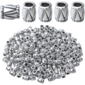 200pcs Antique Silver Column Spacer Bead Alloy European Style Barrel Bead Spacers Tube Beads Jewelry Spacer Charms for DIY Jewelry Making Crafts Supplies
