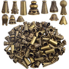 100 Gram Assorted Styles Column Spacer Beads Tibetan Alloy Barrel Tube Loose Spacer Beads Craft Supplies for DIY Bracelet Necklace Jewelry Craft Making, Antique Bronze