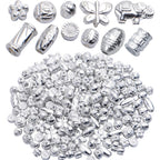100 Gram(About 150-200pcs) Silver Spacer Beads Charm Bead Spacers Jewelry Findings Accessories for Bracelet Necklace Jewelry Making