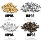 60pcs Antique Starfish Charms Sea Animal Charm Pendant Jewelry Making Accessories for DIY Necklace Bracelet Keychain