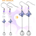 100pcs Mixed Colors Stainless Steel Earring Hooks Hypoallergenic French Earring Fish Hooks and 100pcs Clear Earring Backs Stoppers for DIY Jewelry Making Supplies Gift