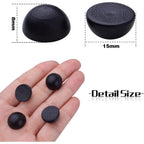 100pcs 15 mm Half Wooden Round Balls Natural Wood Craft Beads Unfinished Split Wood Balls for DIY Paint Christmas Home Party Ornament Art Crafts Decor Supplies, White