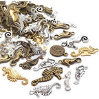 100g Seahouse Charms Alloy Ocean Animal Charms Seahouse Charm Pendants for DIY Earrings Bracelet Jewelry Crafts Making Accessories