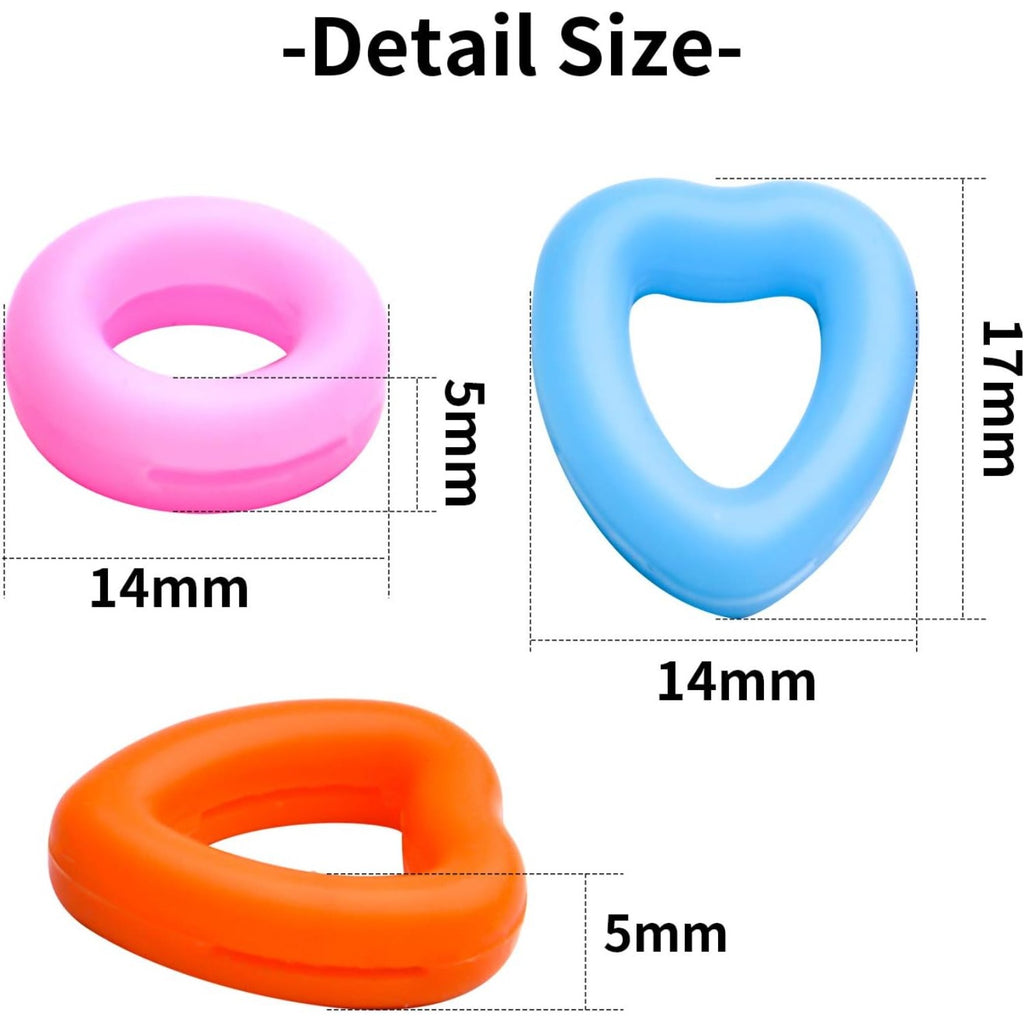 Glasses Ear Grips, 12 Pairs Eyeglass Ear Grips Anti-slip Ear Holder Silicone Soft Glasses Ear Hooks for Reading Sport Spectacle Sunglasses Glasses, Pink, White, Blue, Black, Orange, Brown