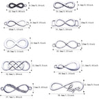 50pcs Mixed Infinity Symbol Charms Pendants for Crafting, Jewelry Findings Making Accessory for DIY Necklace Bracelet