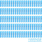 100 Pieces Blue Plastic Photo Clips Mini Utility Paper Clip Clothespins Peg Pin Clips for Hanging Pictures Arts Crafts, 3.4 cm x 0.5 cm