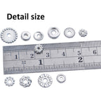 100 Gram(About 170-300pcs) Spacer Beads Jewelry Bead Charm Spacers Alloy Spacer Beads for Jewelry Making DIY Bracelets Necklace and Crafting,Silver