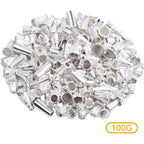 100 Gram (About 110-150pcs) Mixed Styles Cone Bead Caps Tibetan Alloy Flower Spacer Bead Caps Tassel End Caps for DIY Bracelet Necklace Jewelry Craft Making, Bright Silver