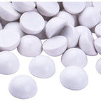 100pcs 15 mm Half Wooden Round Balls Natural Wood Craft Beads Unfinished Split Wood Balls for DIY Paint Christmas Home Party Ornament Art Crafts Decor Supplies, White