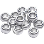 Tibetan Spacer Beads, 200pcs Antique Silver Spacer Beads Alloy Rondelle Spacers Tiny Smooth Loose Beads for Bracelet Necklace Jewelry Making, 3 x 5 mm, Hole: 3 mm