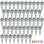 50pcs Antique Silver Skull Bird Head Charms Tibetan Style Alloy Raven Bird Skull Skeleton Pendant Charms for Halloween Witch Pagan DIY Jewelry Making