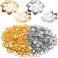 1000pcs 6mm Flower Bead Caps Metal Filigree Spacers Bali Style Jewelry Findings Accessories for Bracelet Necklace Jewelry Making