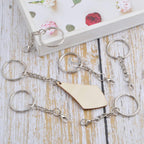 30pcs 25 mm Silver Split Keyrings with Chain Metal Keychain Rings Parts with Jump Rings Lanyard Snap Hook Lobster Claw Clasps for DIY Keychains Art Crafts Jewelry Making