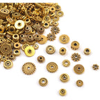 100 Gram(About 170-300pcs) Bali Style Antique Gold Spacer Beads Jewelry Findings Accessories for Jewelry Making Bracelet Necklace