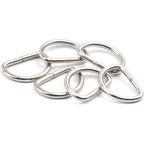 100pcs 3/5 inch Metal D Ring Buckles D-Ring Loop for Handbag Purse Clothes DIY Accessories